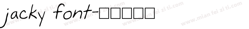 jacky font字体转换